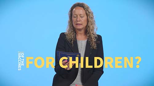 Still image from video: What are the benefits of the vaccines for children?